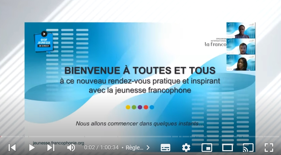 Webinaires de l'UJSC @OIFJeunesse en direct